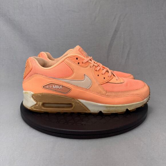 Nike Air Max 90 Sunset Glow Womens Size 10 Peach White Running 325213-802 - Picture 1 of 7